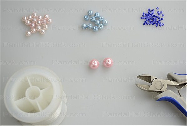 Materials needed in making a bead necklace
